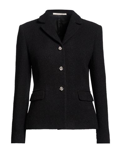 Woman Jacket Black Size 8 Virgin Wool, Polyamide