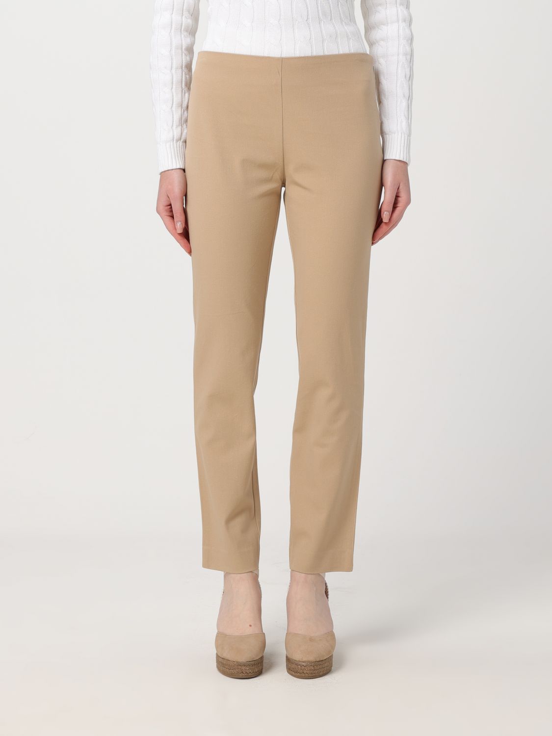 Pants Woman color Beige