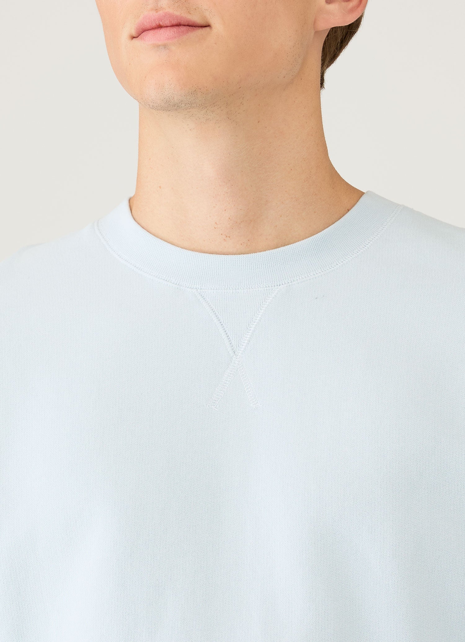Men's Loopback Sweatshirt in Pastel Blue XL