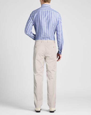 Man Pants Light grey Size 40 Cotton, Elastane