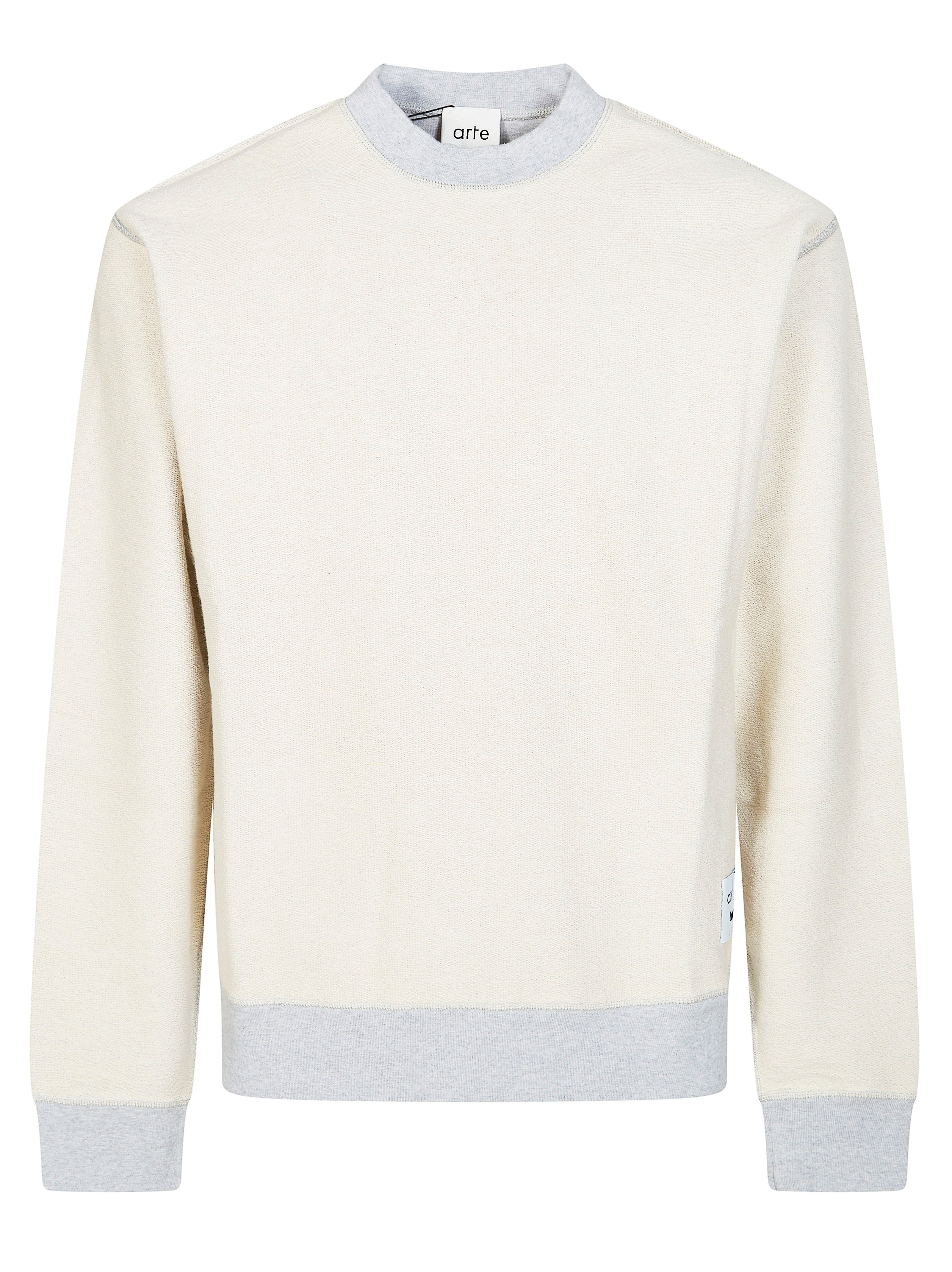 Reversible Label Crewneck Sweatshirt for Men