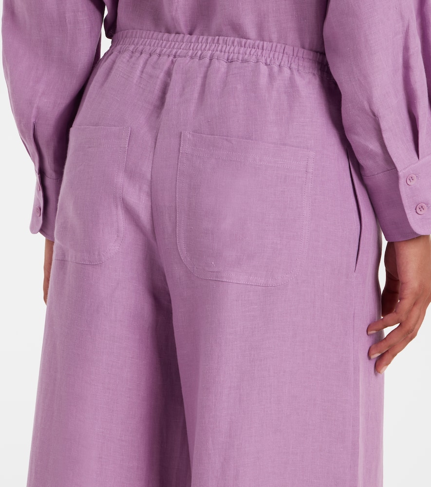 Select linen wide-leg pants