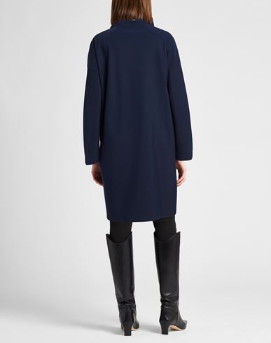 Woman Overcoat & Trench Coat Navy Size 6 Polyamide, Elastane