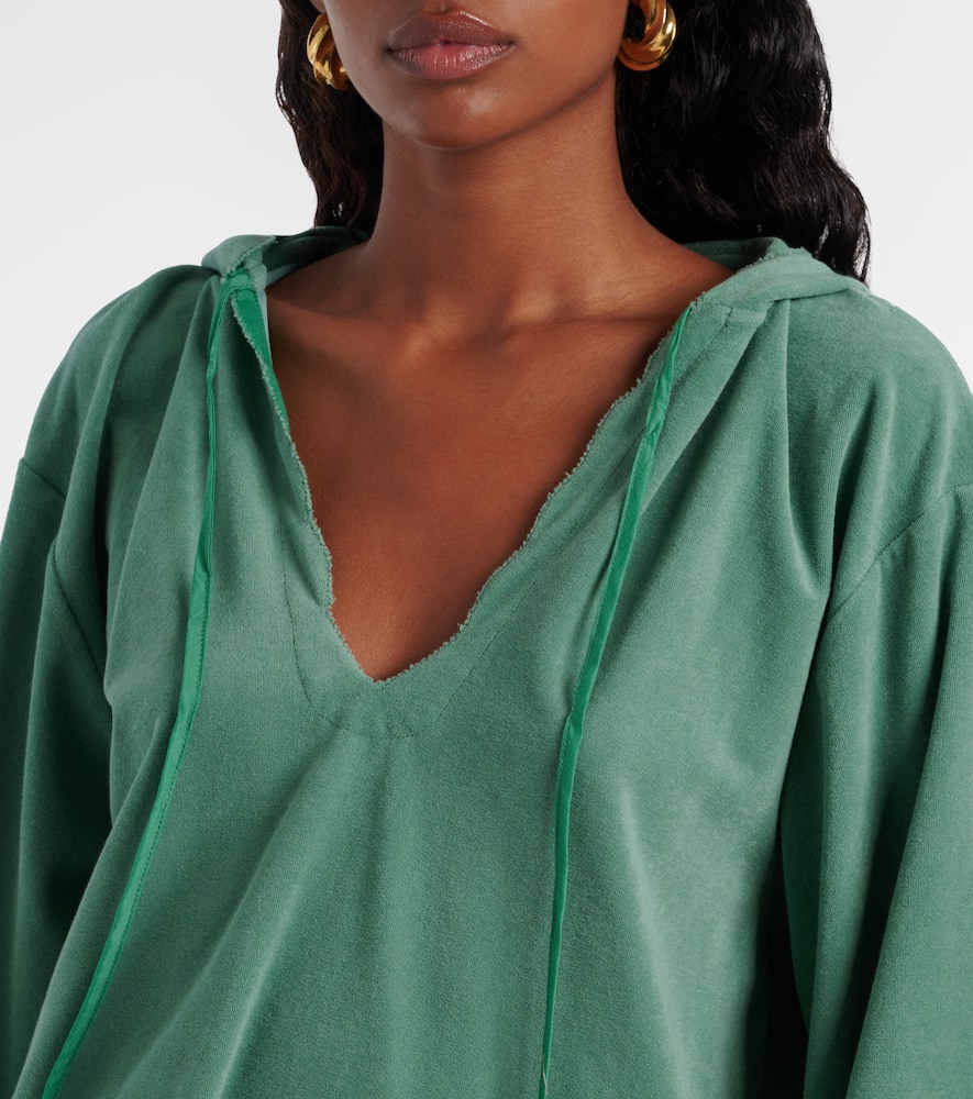 Baughman cotton-blend terry top