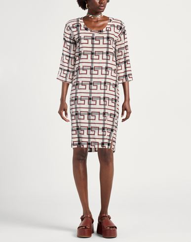 Woman Midi dress Ivory Size 4 Cotton, Elastane