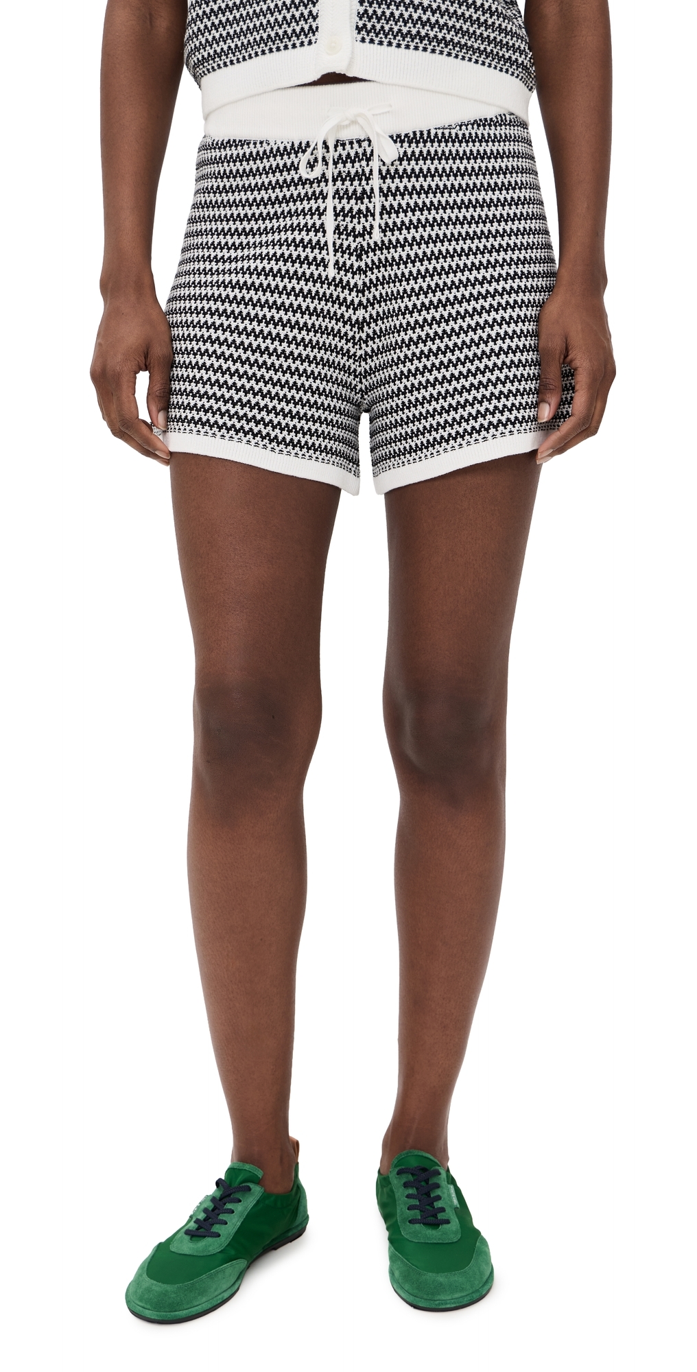 Villiers Knit Shorts Snow White/Black