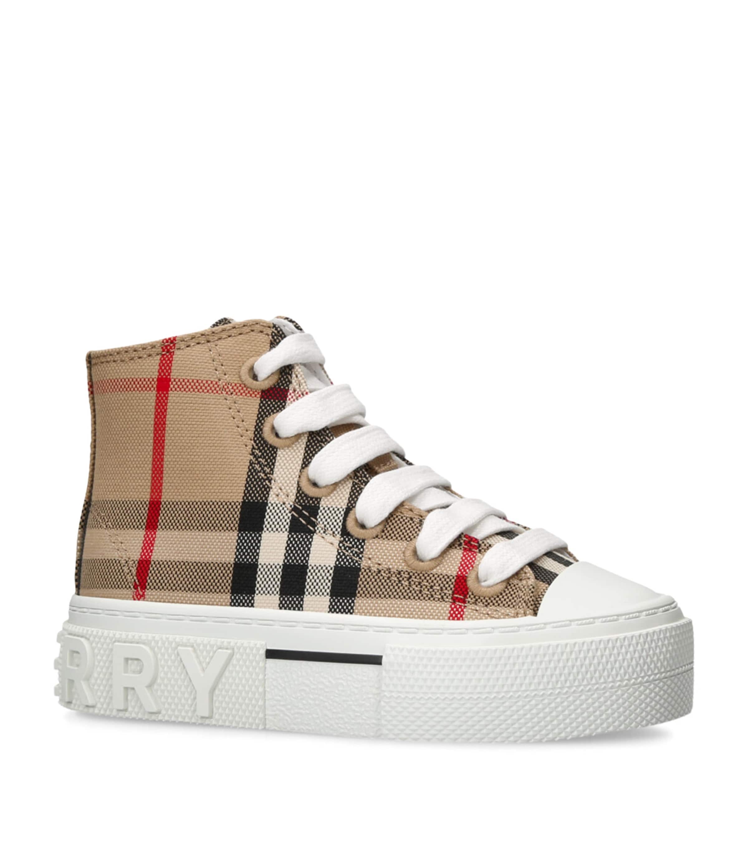 Check High-Top Sneakers