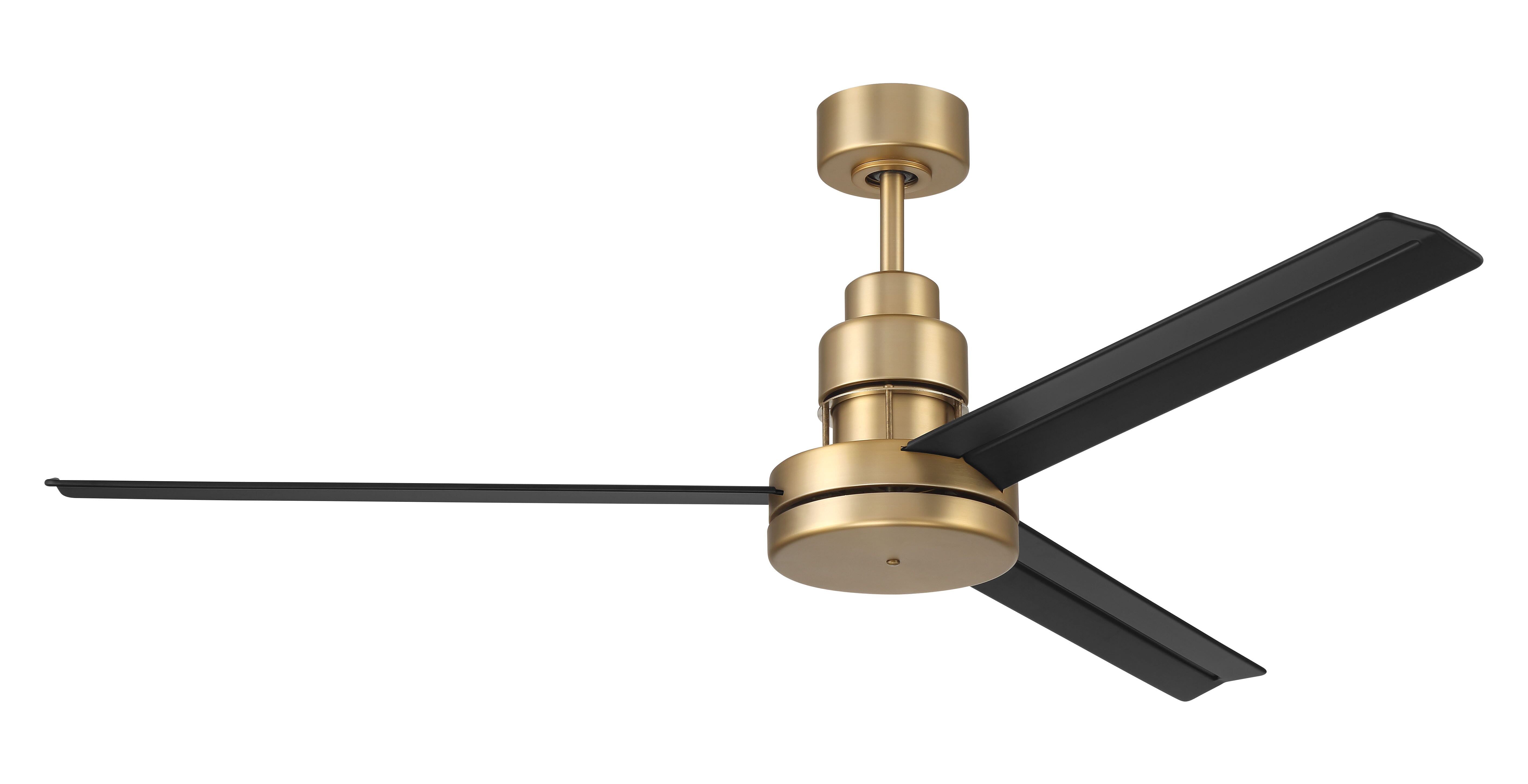 Satin Brass 54"Ceiling Fan from the Mondo 54 Collection