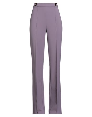 Woman Pants Lilac Size 10 Polyester, Elastane