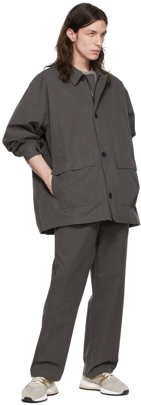 Black cotton slacks