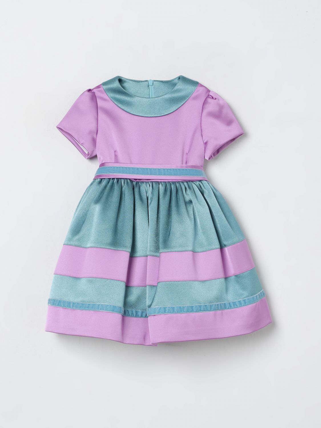 Colour-block dress - Purple