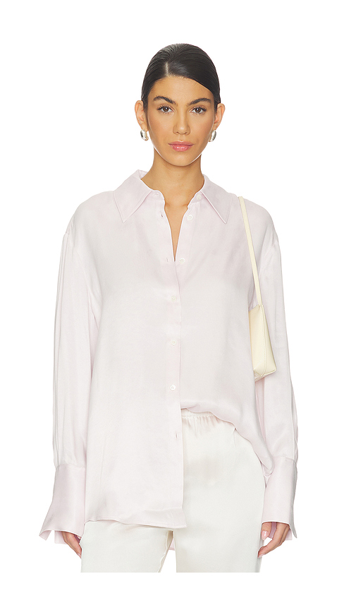 ANINE BING Bridget Shirt in Pink. L. Also in