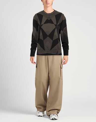 Man Sweatshirt Black Size S Cotton, Polyester