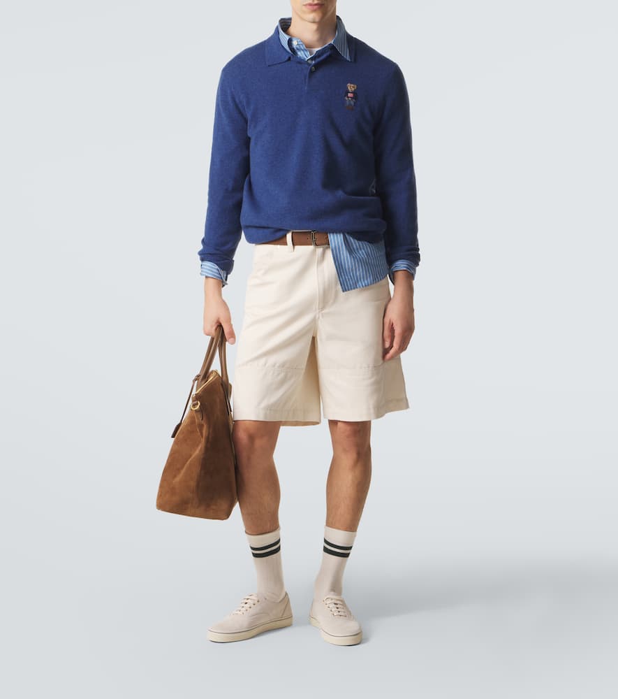 Polo Bear cashmere polo sweater