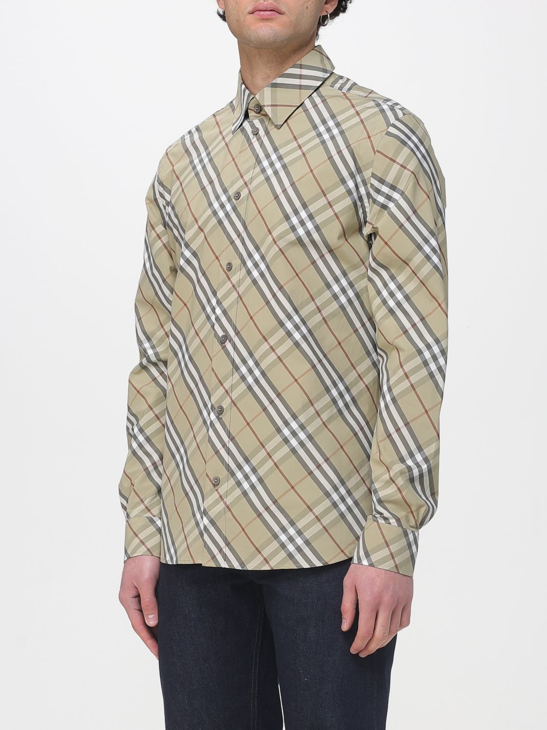 Shirt Men color Green