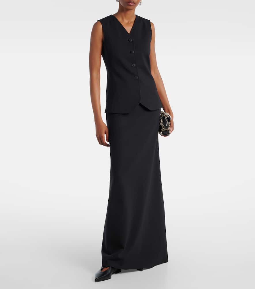 Vernice jersey maxi skirt