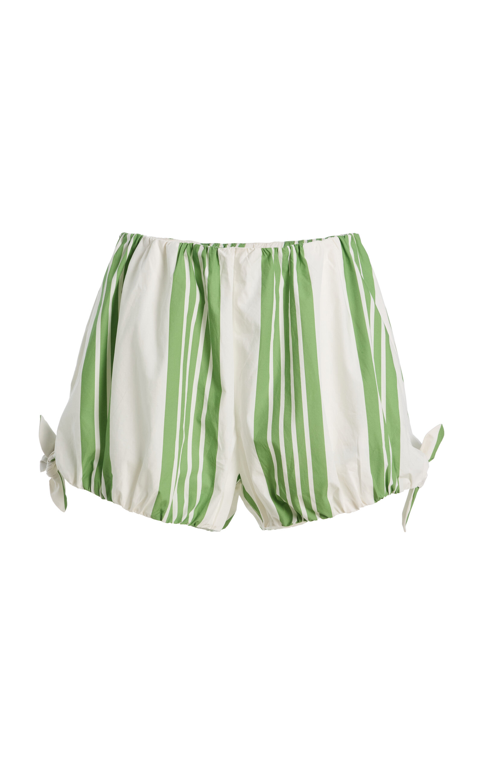 Exclusive La Isla Rosie Striped Cotton Shorts - Moda Operandi