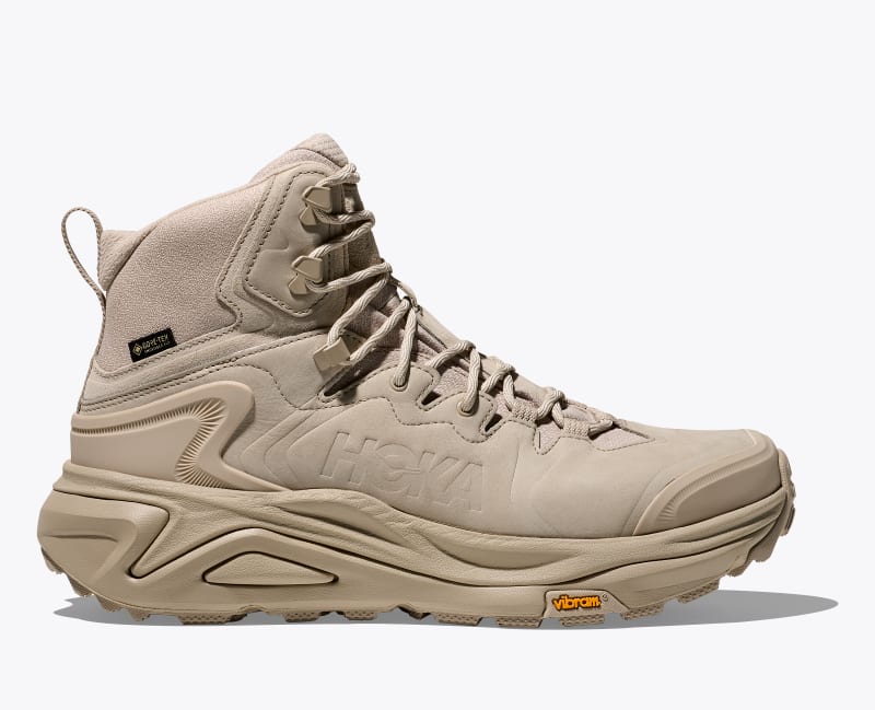 HOKA Men's Kaha 3 GTX Shoes in Raw Linen/Oat Milk