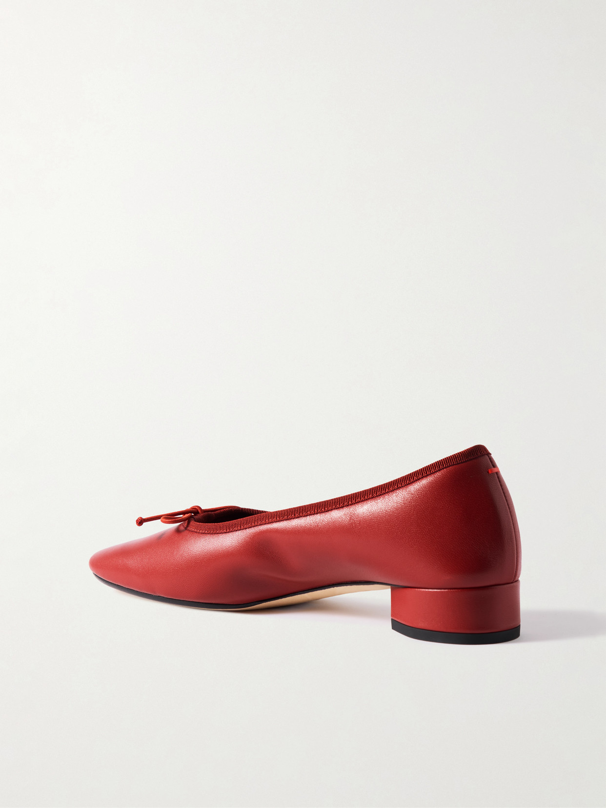 Onda Bow-detailed Leather Pumps - Red