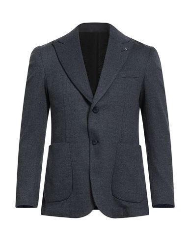 Man Blazer Navy Size 38 Viscose, Polyester, Cotton, Elastane