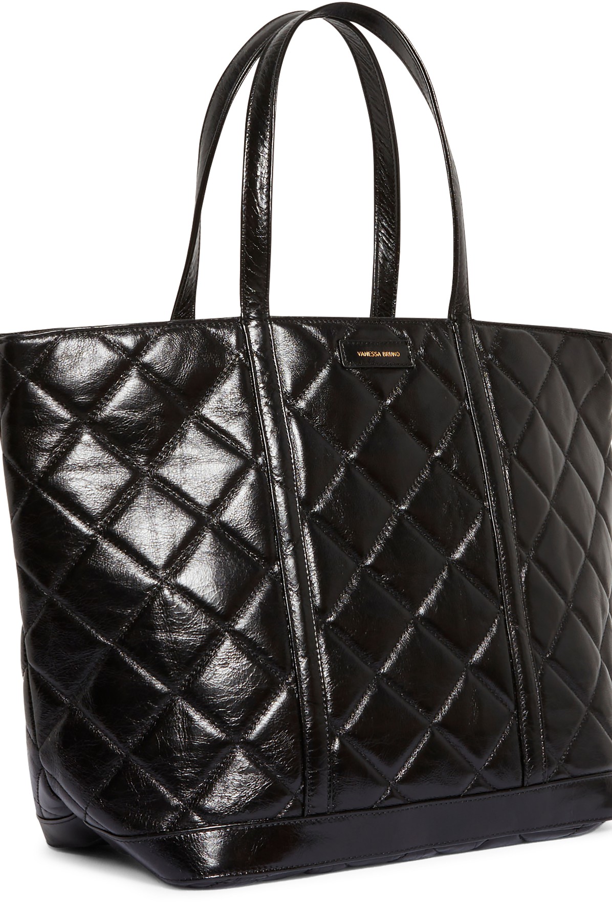 Quilted leather XL cabas tote bag