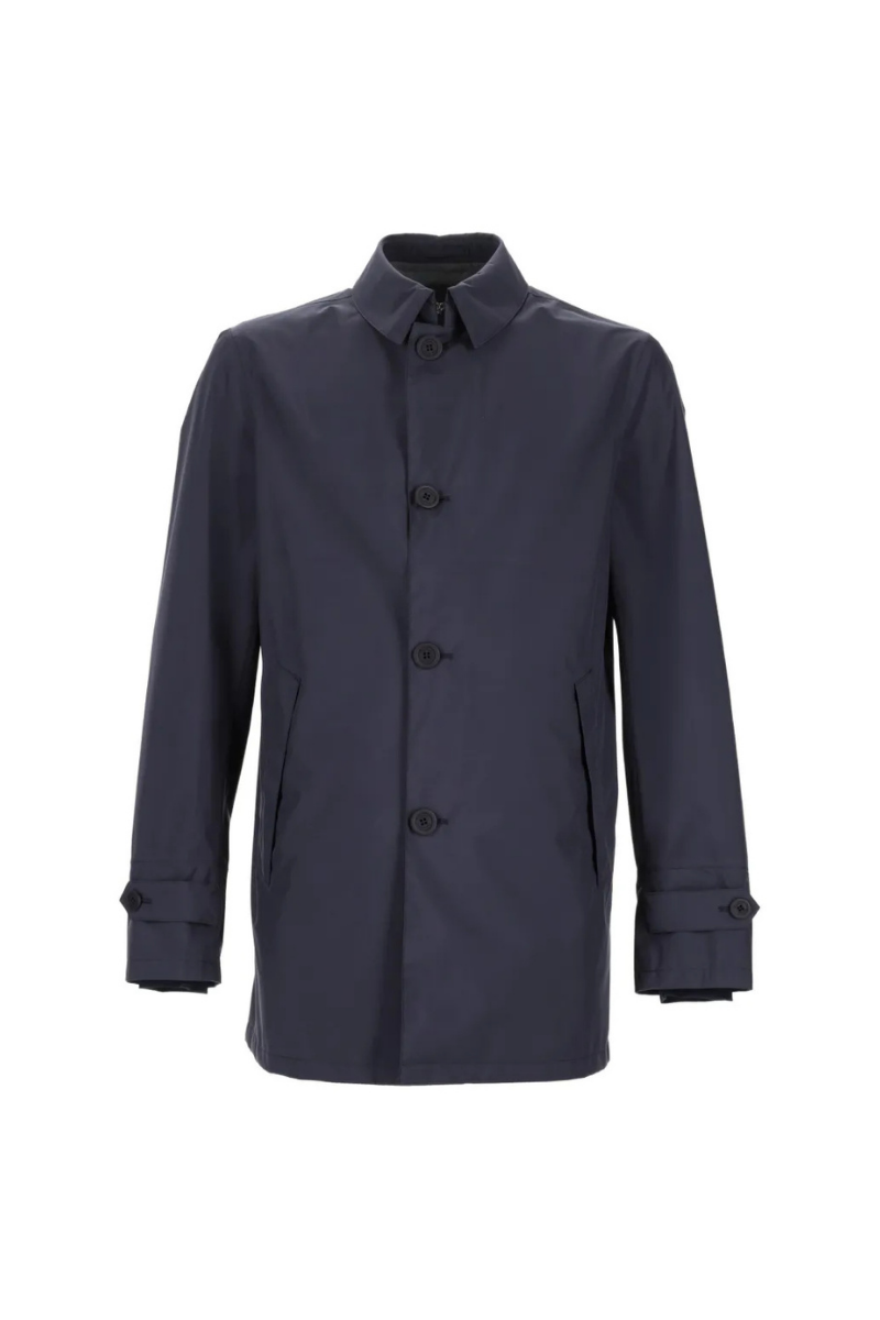 Lightweight Technical Coat — Navy