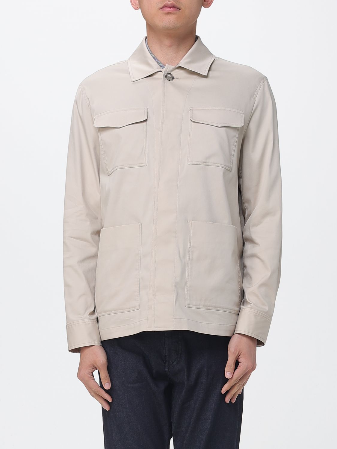 Shirt Men color Beige