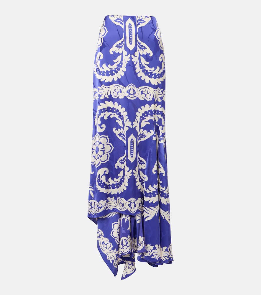 Printed maxi skirt