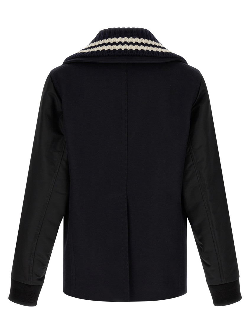 Blue Double Breasted Coat