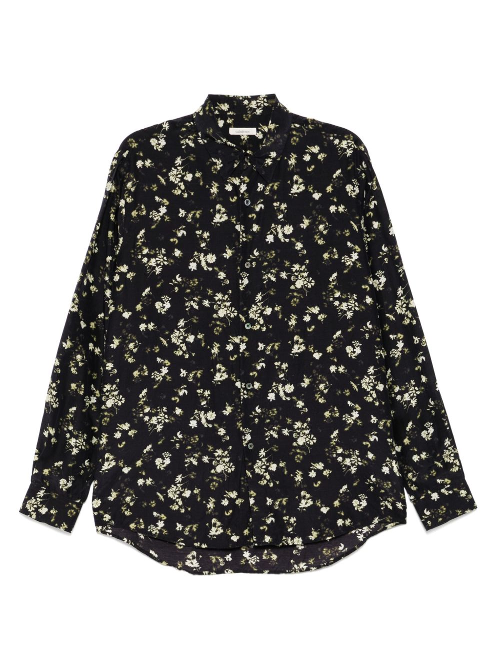 CALMLENCE flower-print shirt - Black