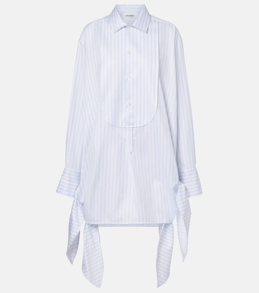 Striped cotton minidress