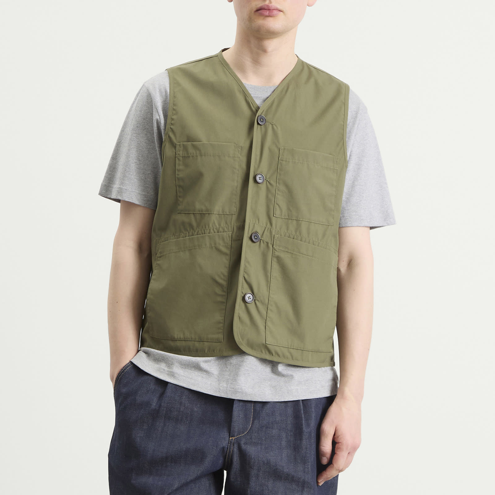 Men's Recycled Poly Tech City Waistcoat Olive