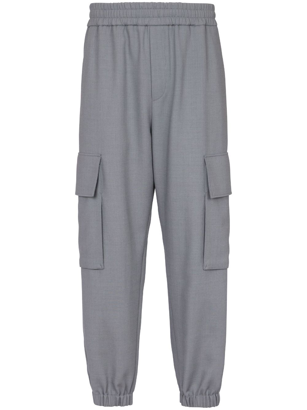 Tapered-leg cargo trousers - Grey