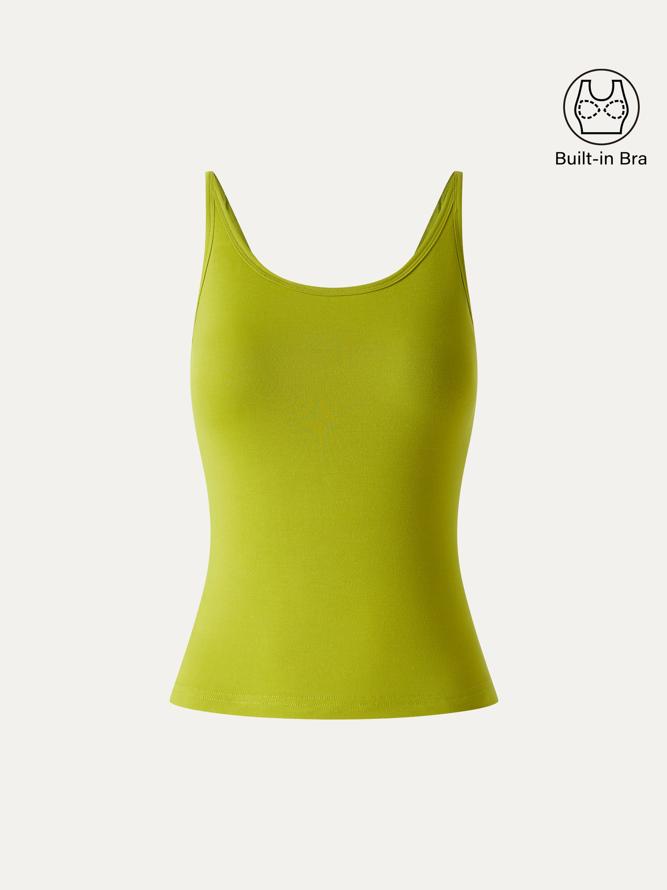 SkinKiss Scoop Neck Bra Top - Sprout Green