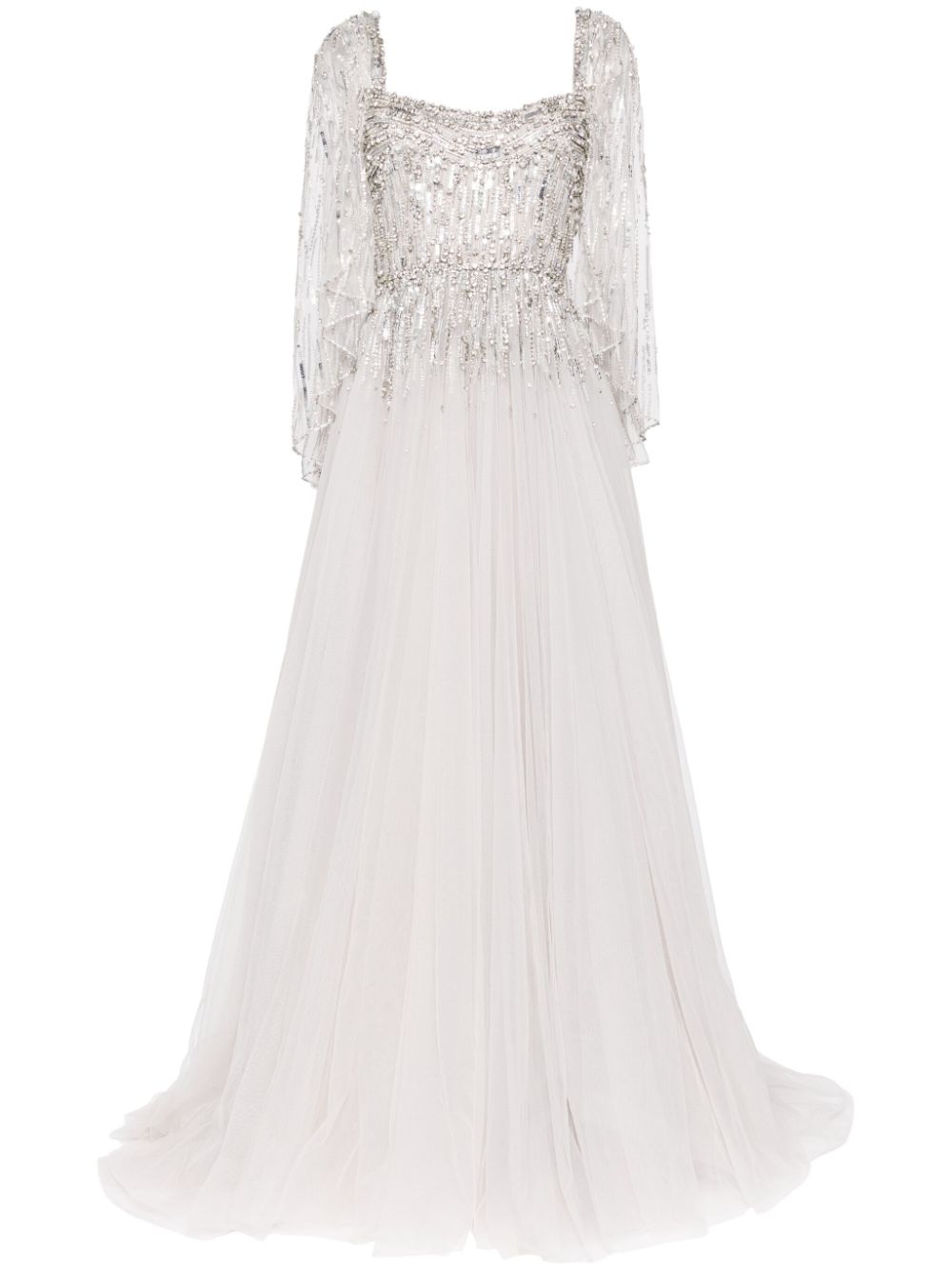 Bunny Blooms sequin-embellished gown - Grey