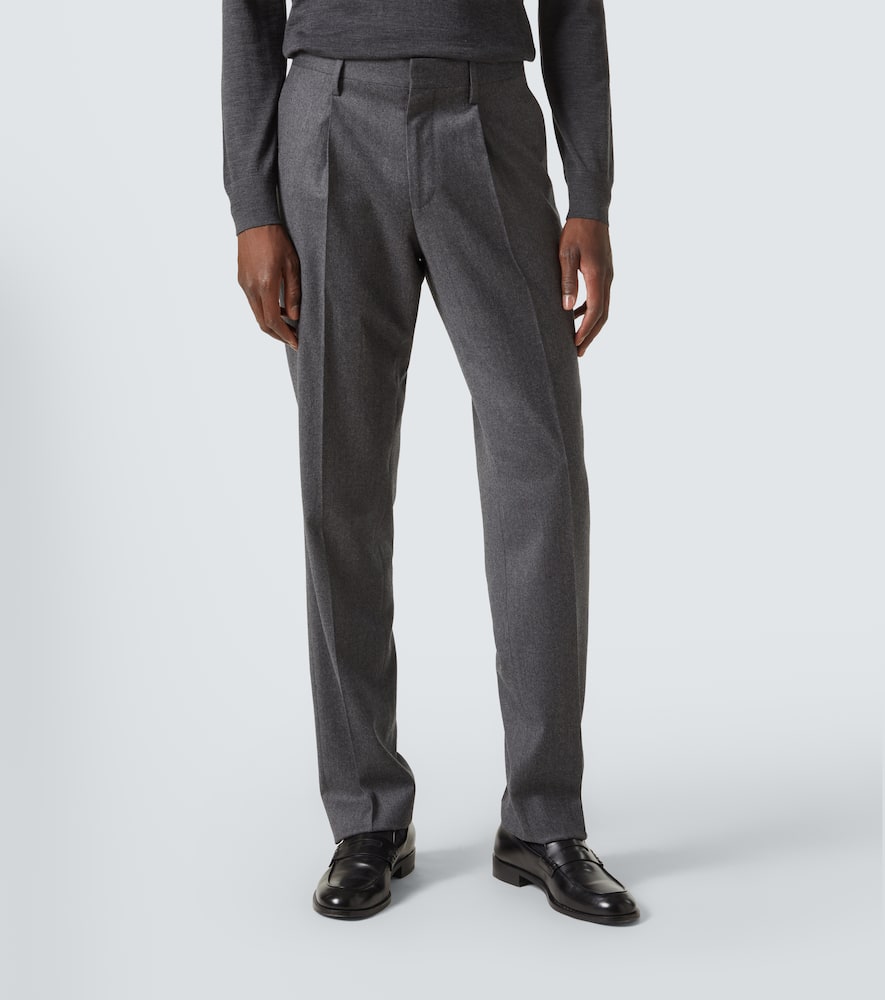 Wool and cashmere suit pants