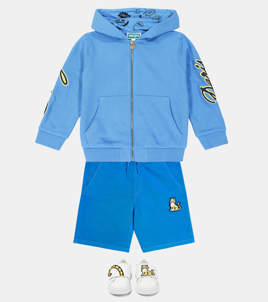 Kenzo Kids Cotton jersey Bermuda shorts