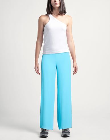 Woman Pants Turquoise Size 10 Polyester