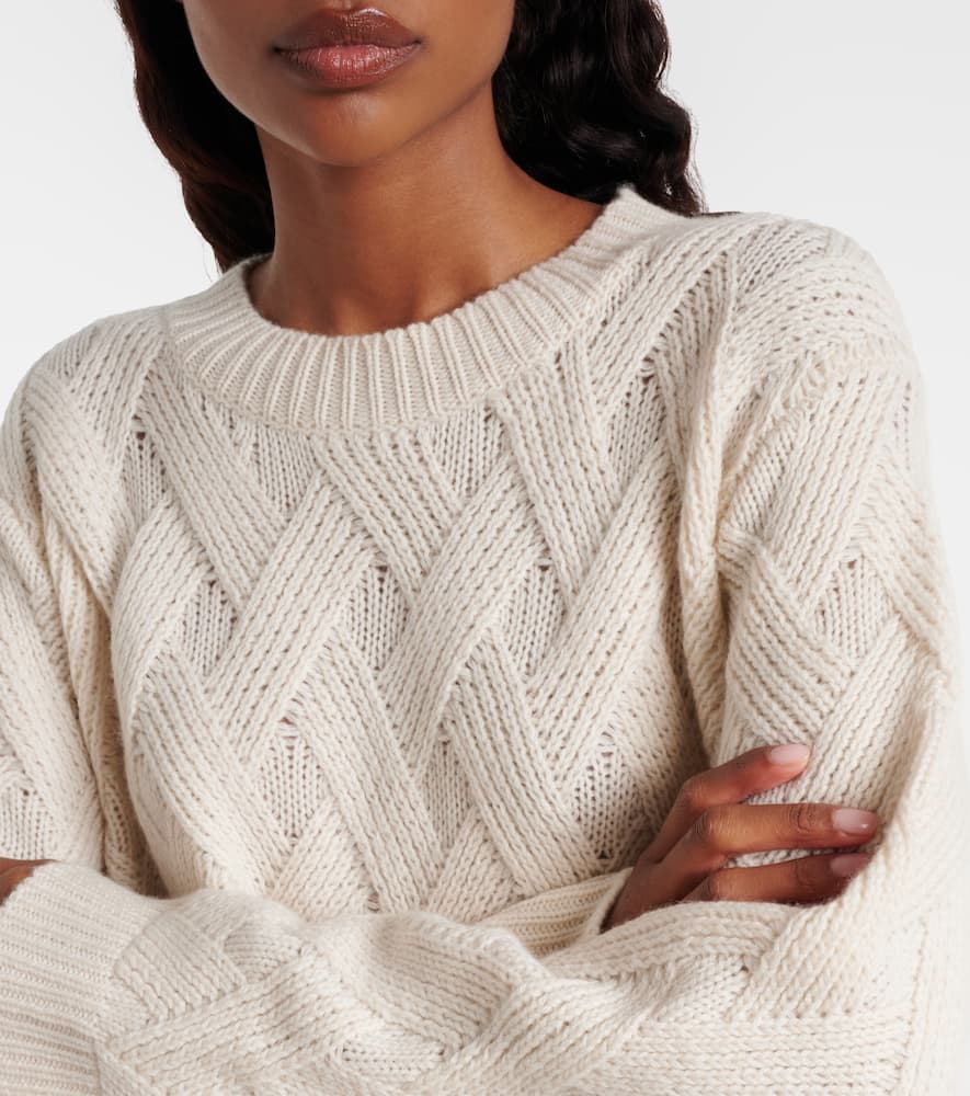 Oversized wool and cashmere sweater