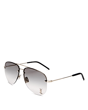 Classic 11 M Brow Bar Aviator Sunglasses, 59mm