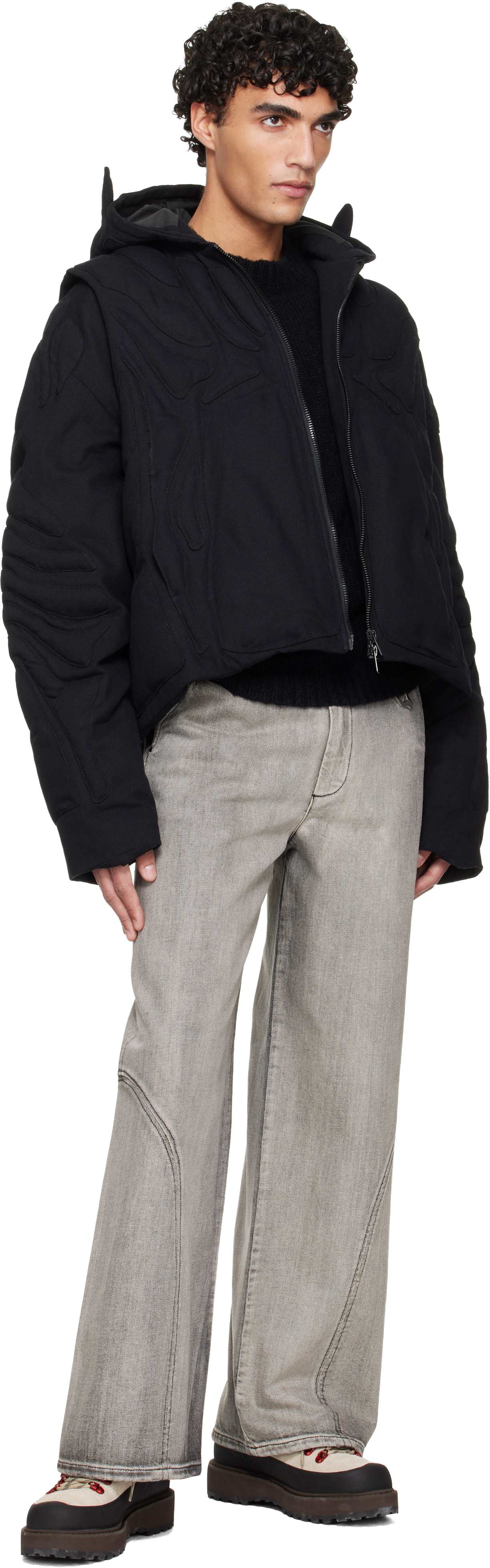 Black Vertebrae Jacket