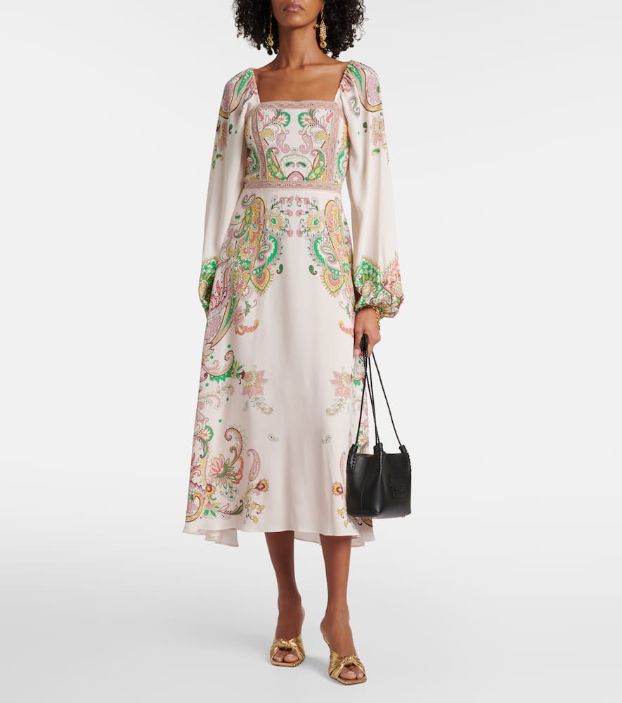 Printed midi dress