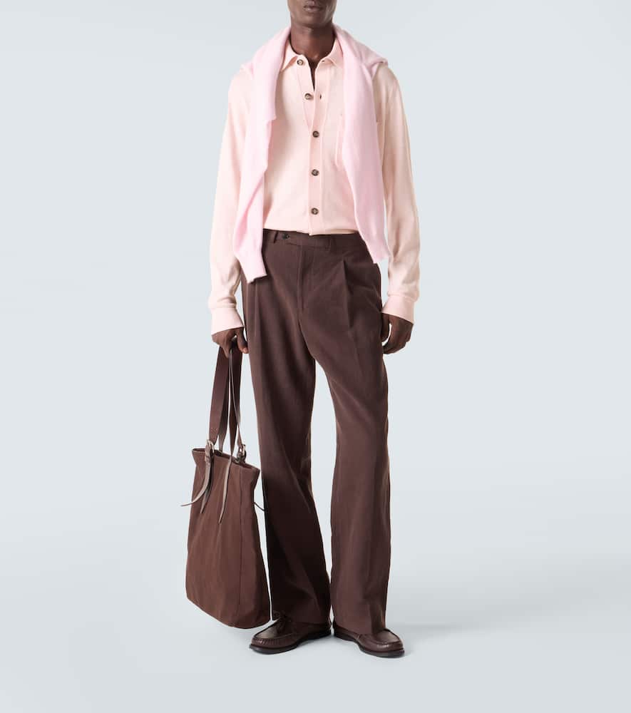 Cotton and cashmere overshirt