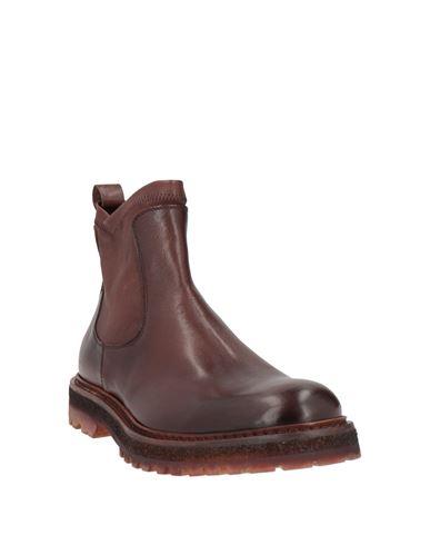 Man Ankle boots Chocolate brown Size 8 Leather