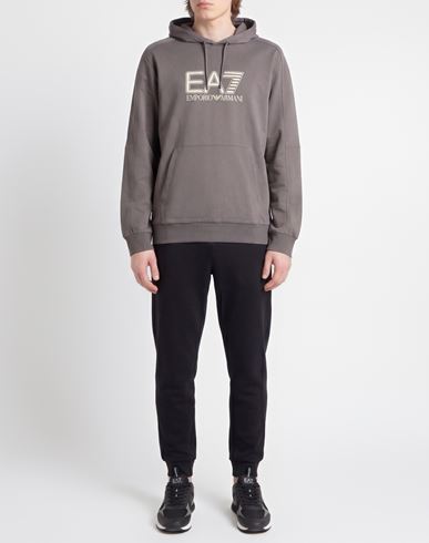 Man Sweatshirt Grey Size XL Cotton