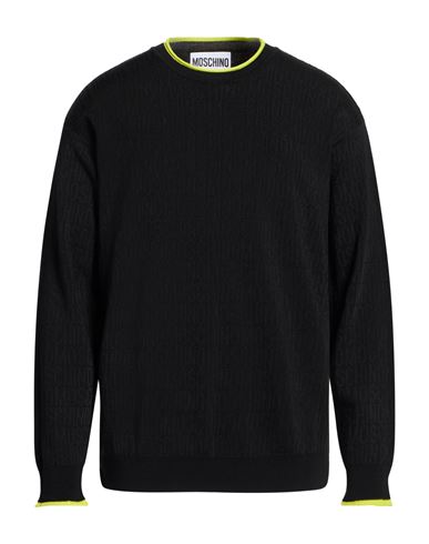 Man Sweater Black Size 42 Virgin Wool, Viscose