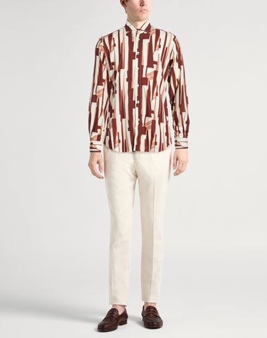 Man Shirt Garnet Size 16 Cotton