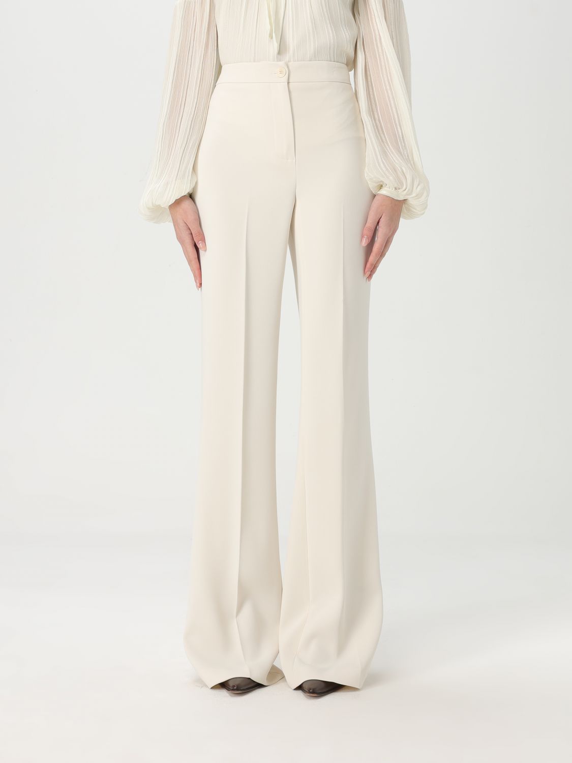 Pants Woman color Pearl