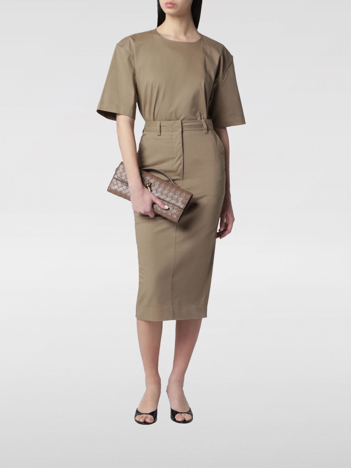 Skirt Woman color Sand