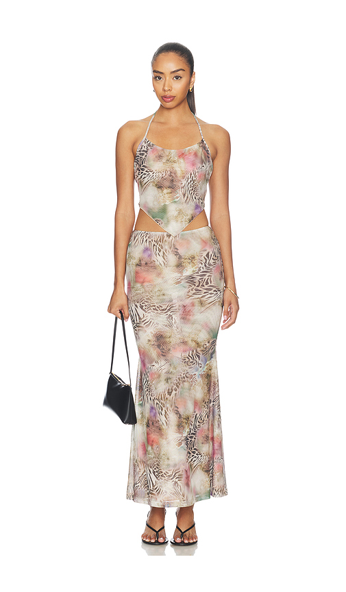 Superdown Tia Maxi Skirt Set in Neutral. XXS. Also in XS, S, M